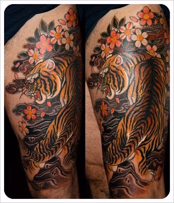 Tiger half sleeve