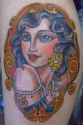 traditional girl tattoo