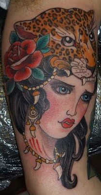tiger girl tattoo