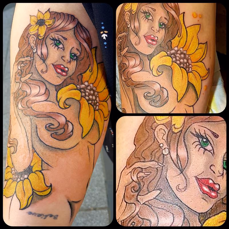 Nature Spirit Pinup Tattoo