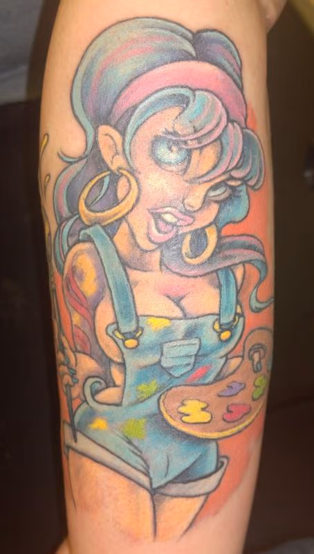 Artists Write Their Own Rules: a Pinup Tattoo
