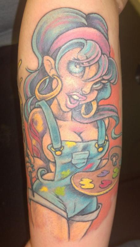 Artists Write Their Own Rules: a Pinup Tattoo