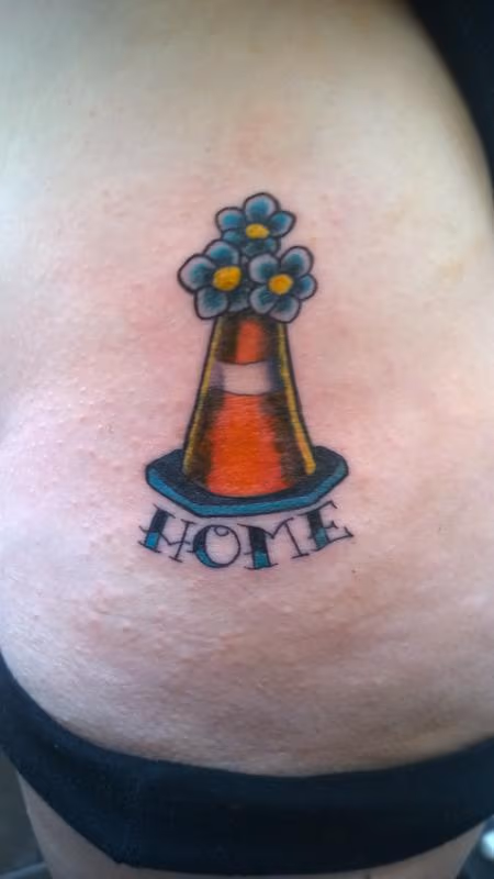 Christchurch Roadcone Memorial Tattoo