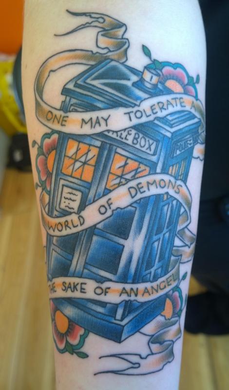 Dr Who Tardis Tattoo