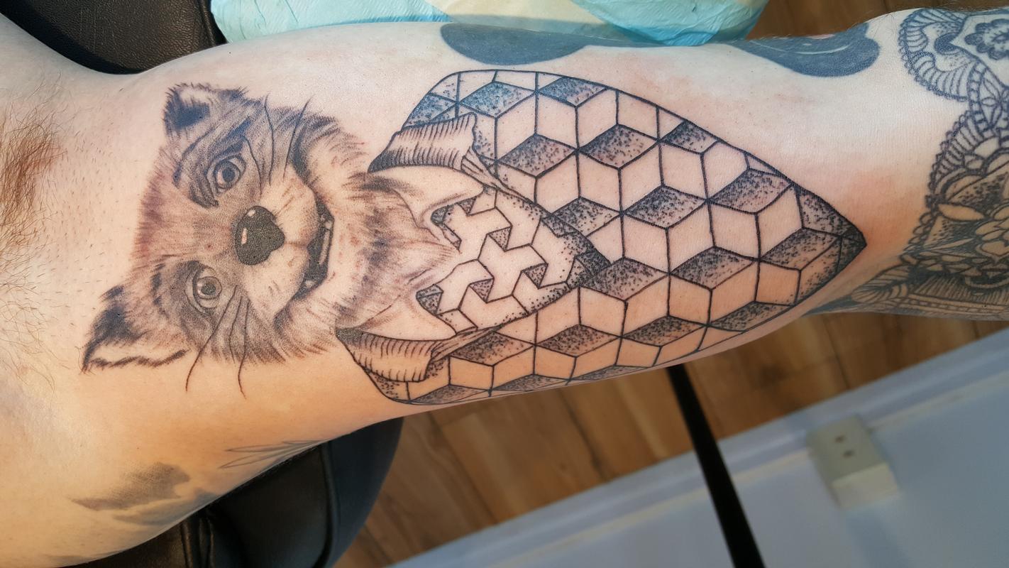 Fabulous Mr Fox Geometric Tattoo