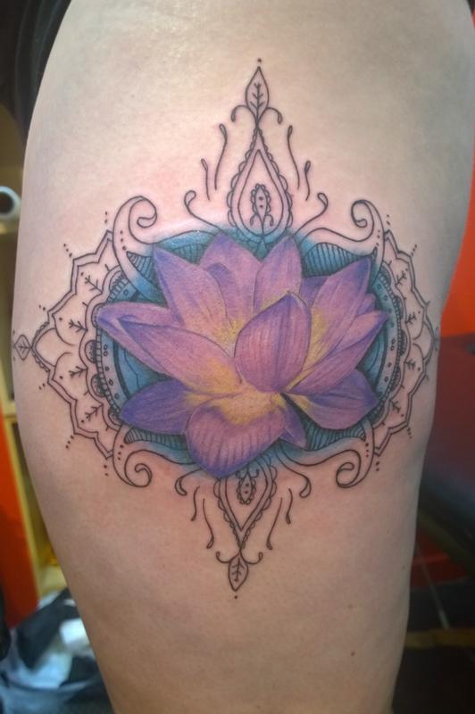 Lotus Color Tattoo