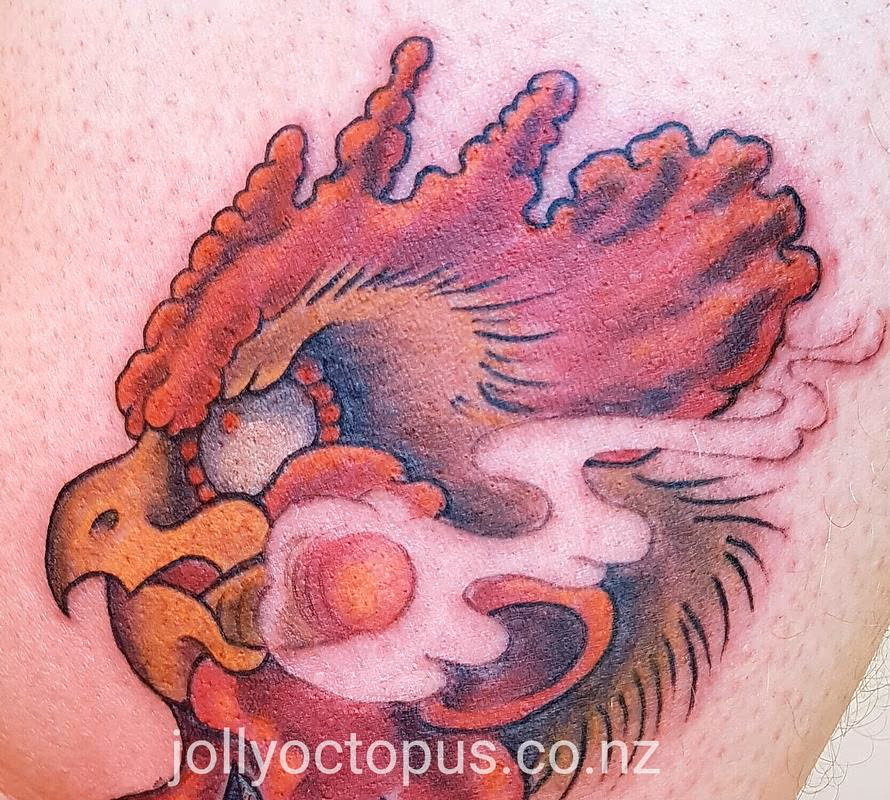 Monster Cock Color Tattoo