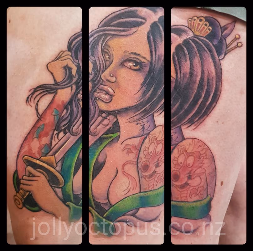 Mulan Pinup Tattoo