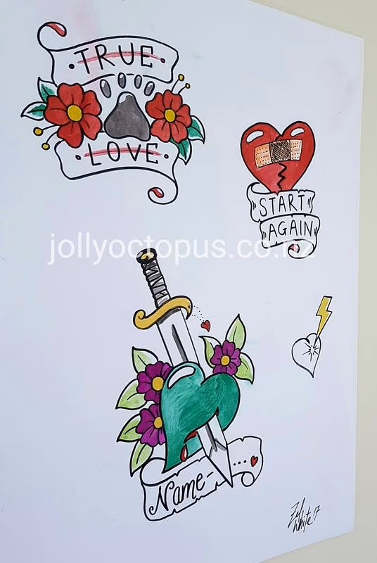 Original Art Tattoo Flash Designs