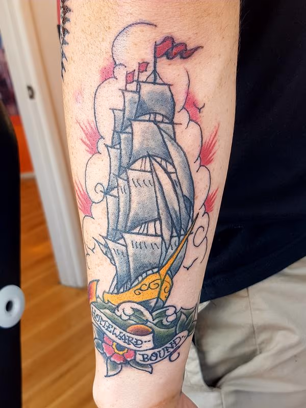 Homeward Bound Traditional Tattoo