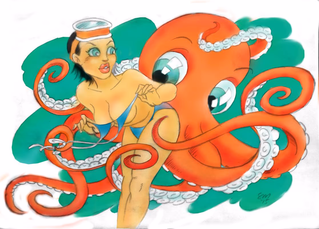 Jolly Octopus Pinup