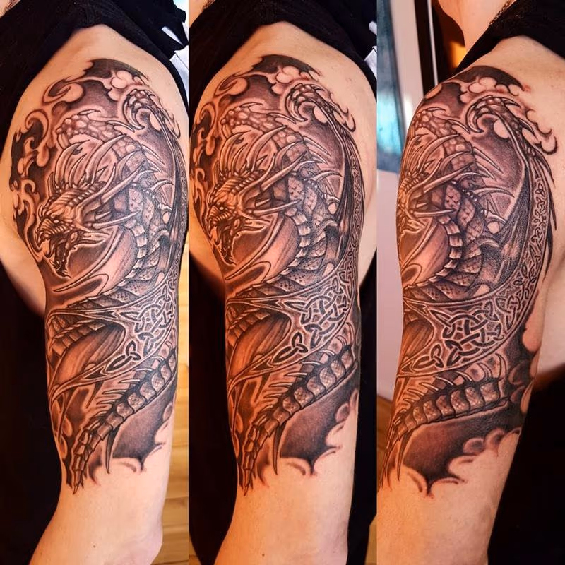 Celtic Dragon Sleeve