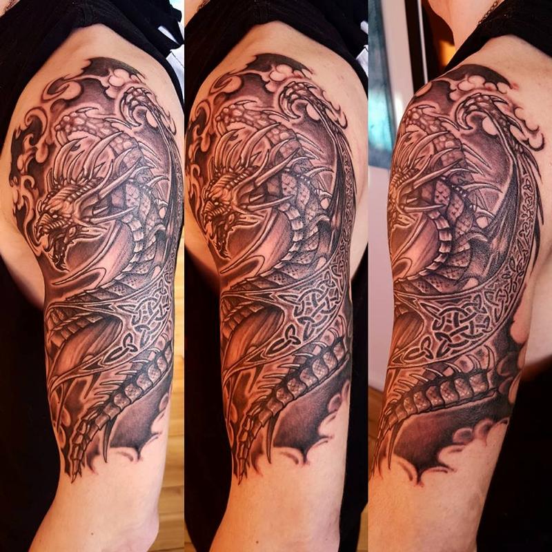 Celtic Dragon Sleeve