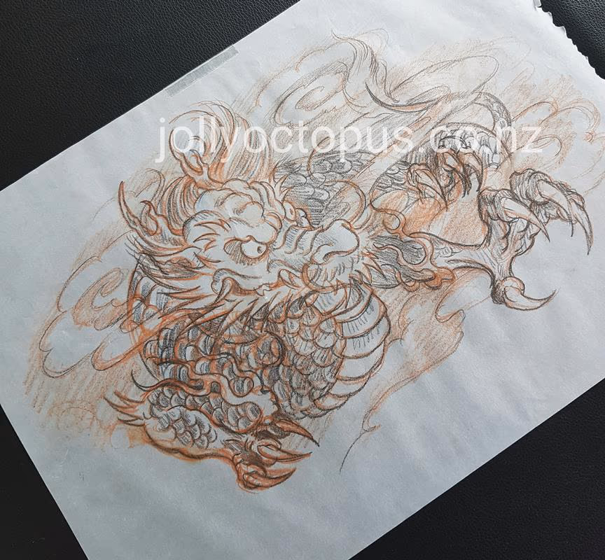 Japanese Dragon Tattoo Design