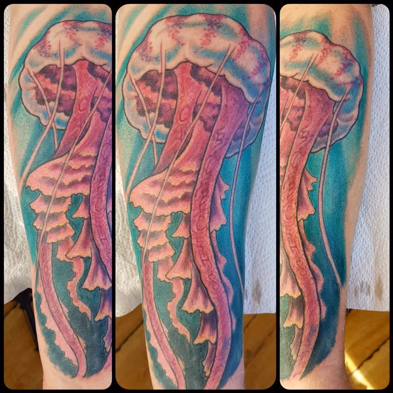 Jellyfish Color Tattoo