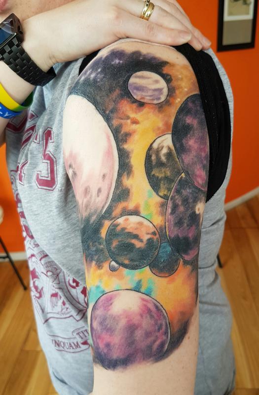 Outer Space Dr Who Tattoo