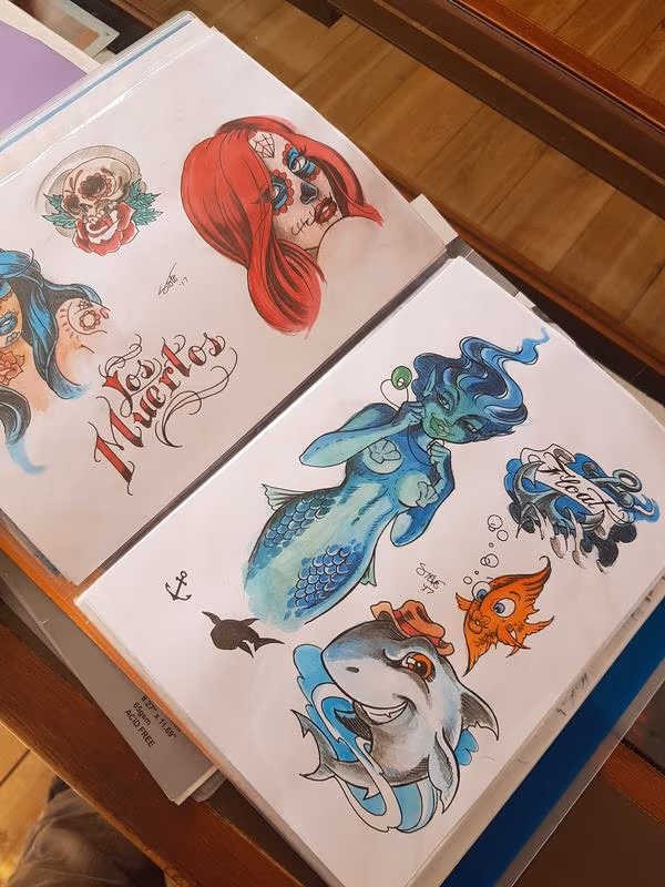 Flash Art Tattoo Design Sheets