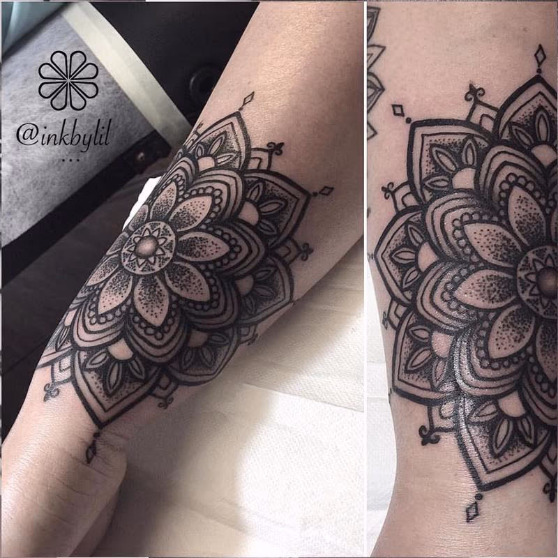 blackwork mandala