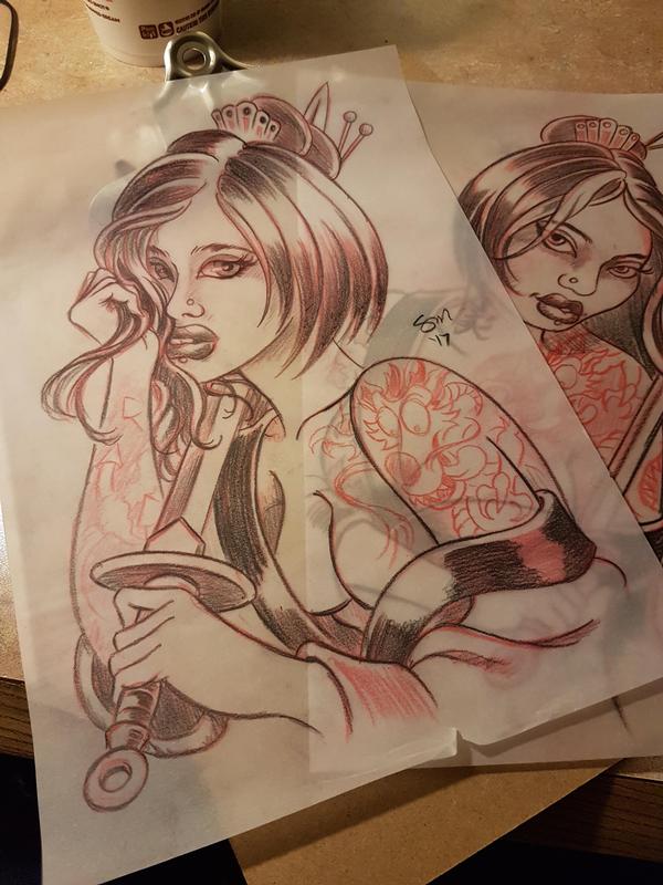 Mulan Pinup Original Drawing