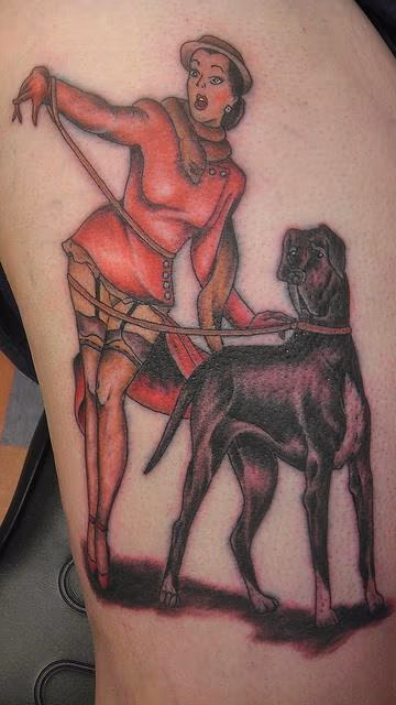 Pin up and Great Dane