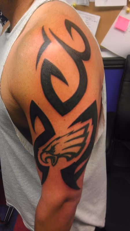 tribal with sports logo