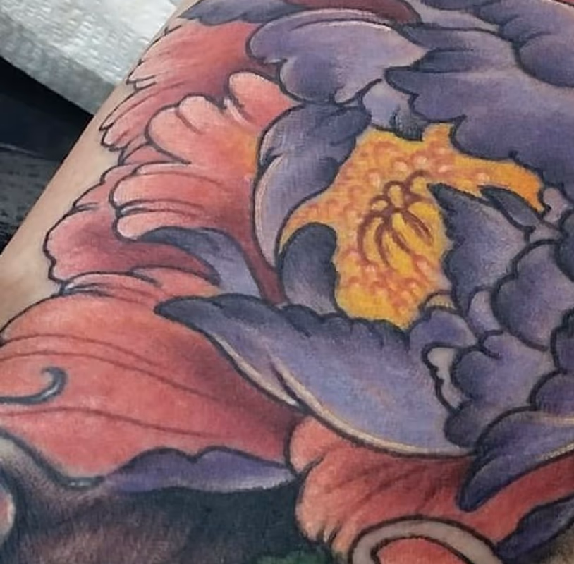 Color Floral Tattoo
