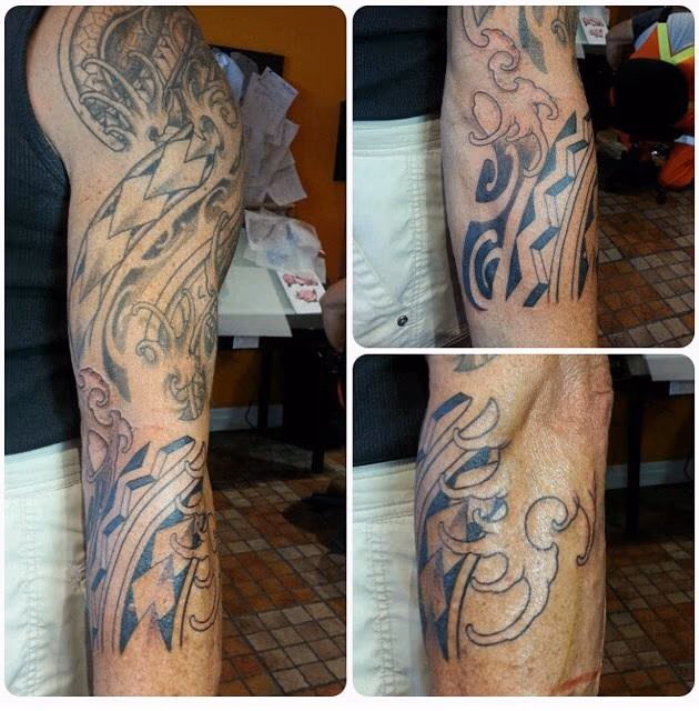 Tribal Sleeve in progress
