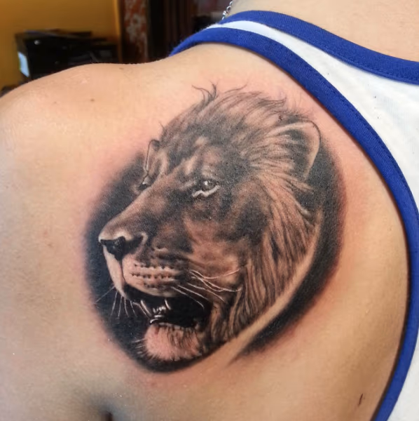 small lion portrait
