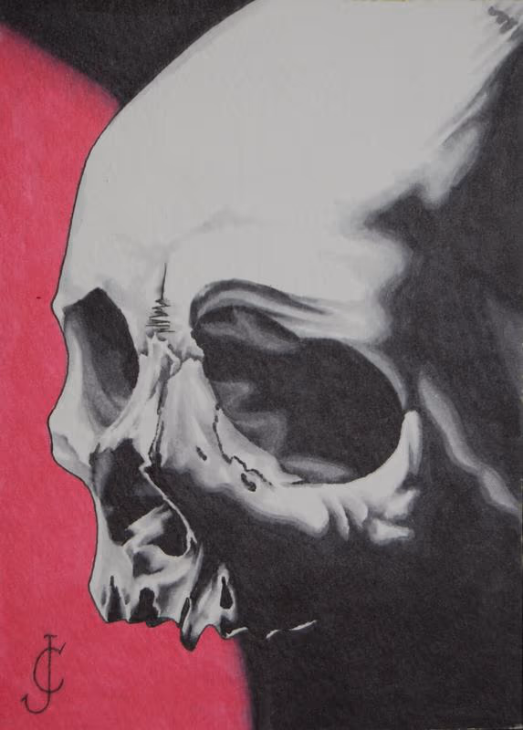 Skull painting