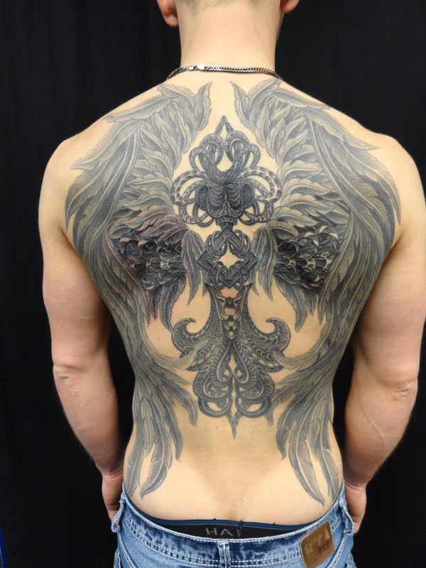 Wings with cross