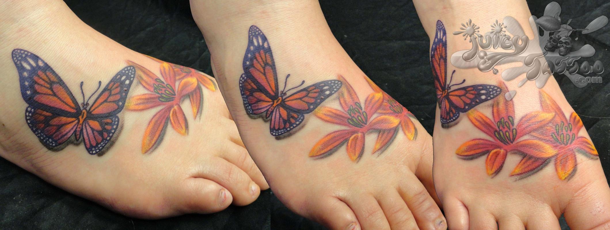 Butterfly and Flowers