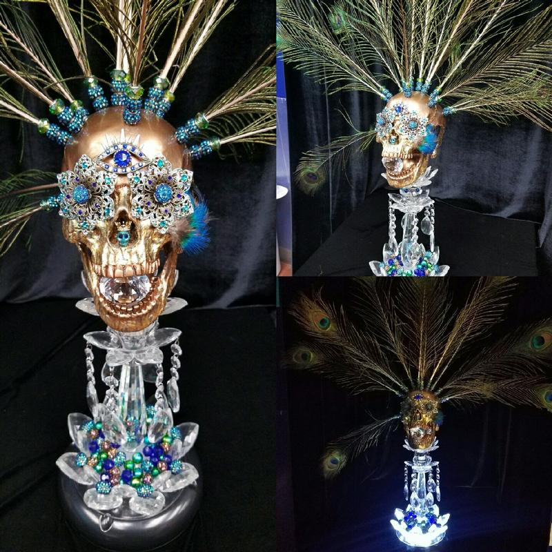 Peacock Skull