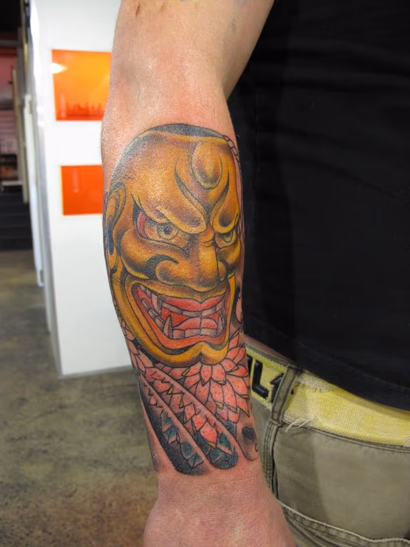 Asian Mask tattoo