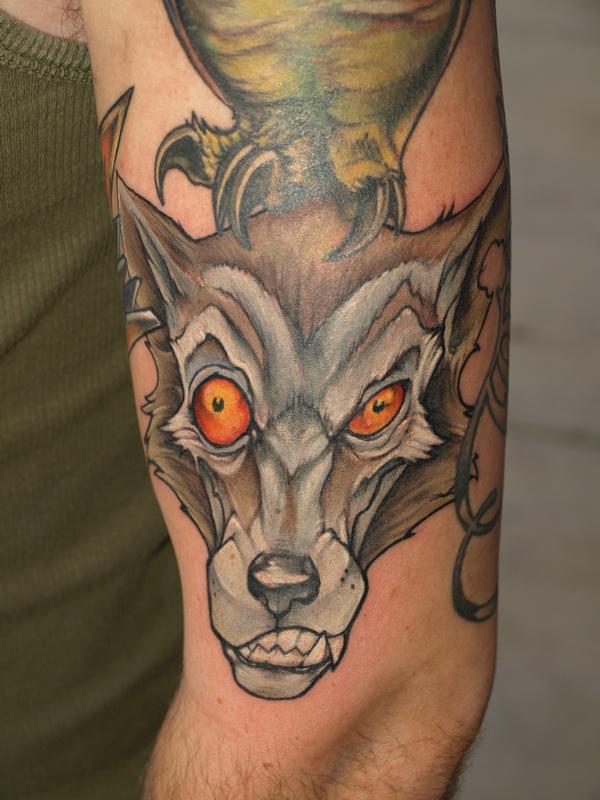 gutterpunk wolf