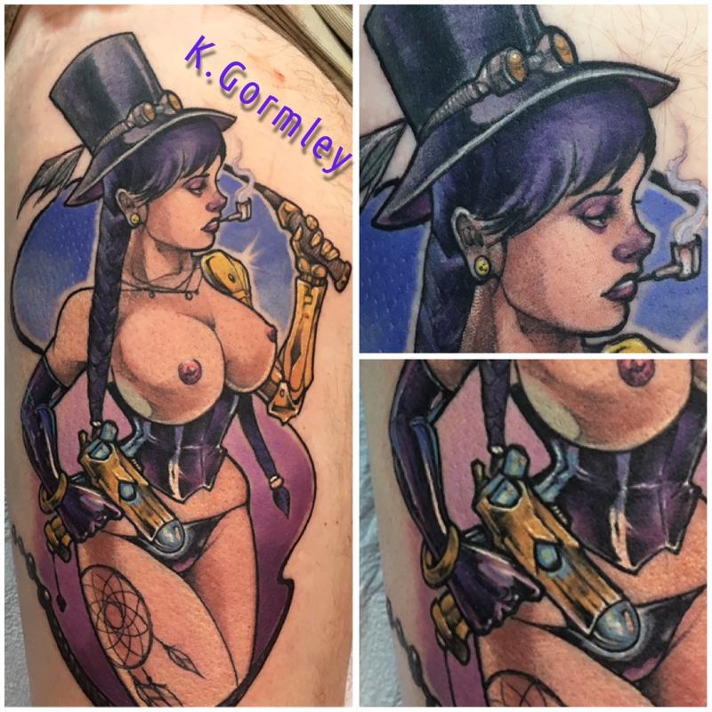 Steampunk pinup
