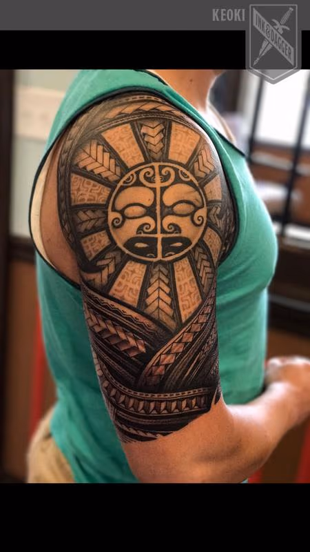 Polynesian half sleeve