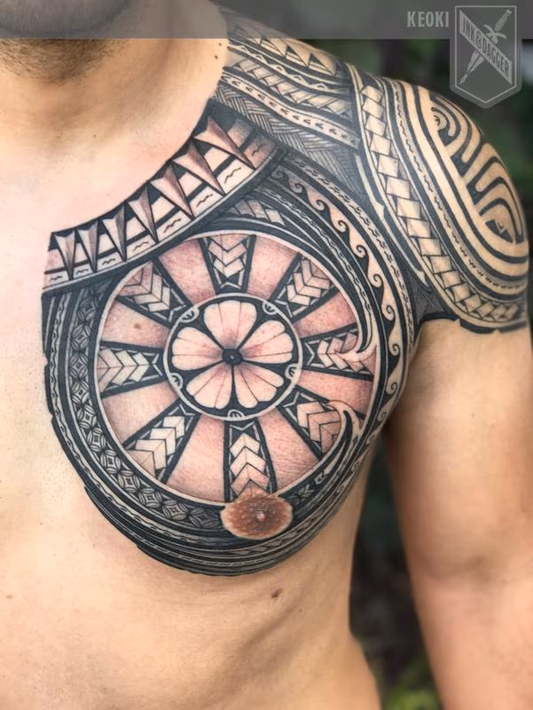 Polynesian chest panel