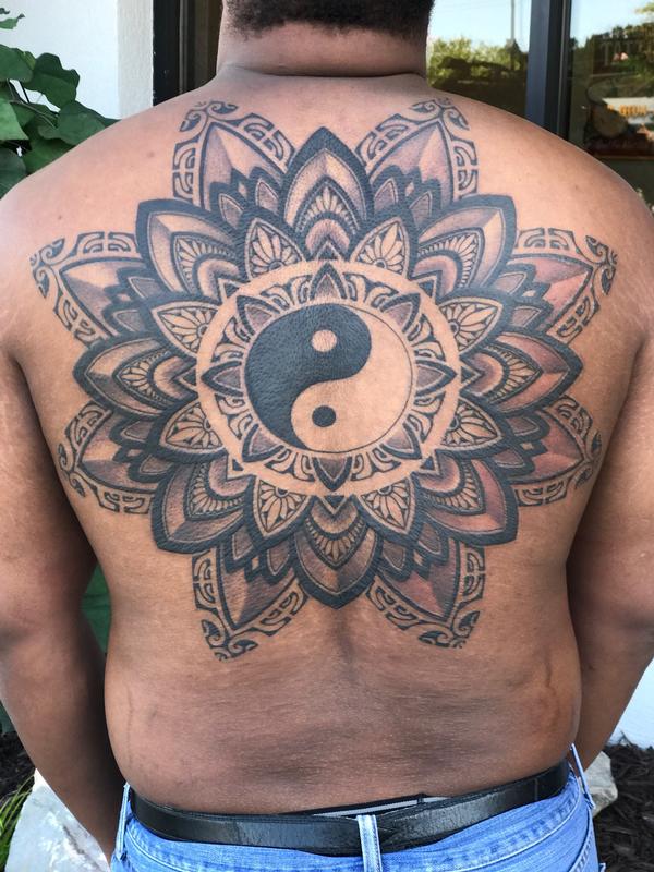 polynesian mandala back piece