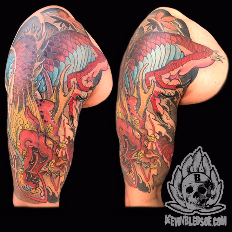 Red Japanese Dragon