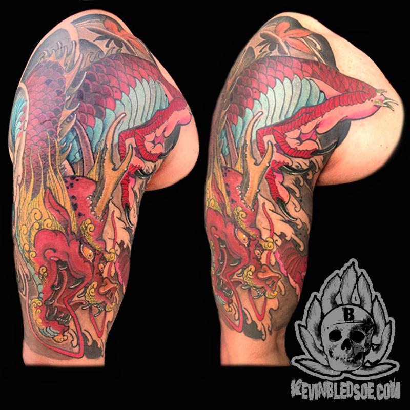 Red Japanese Dragon