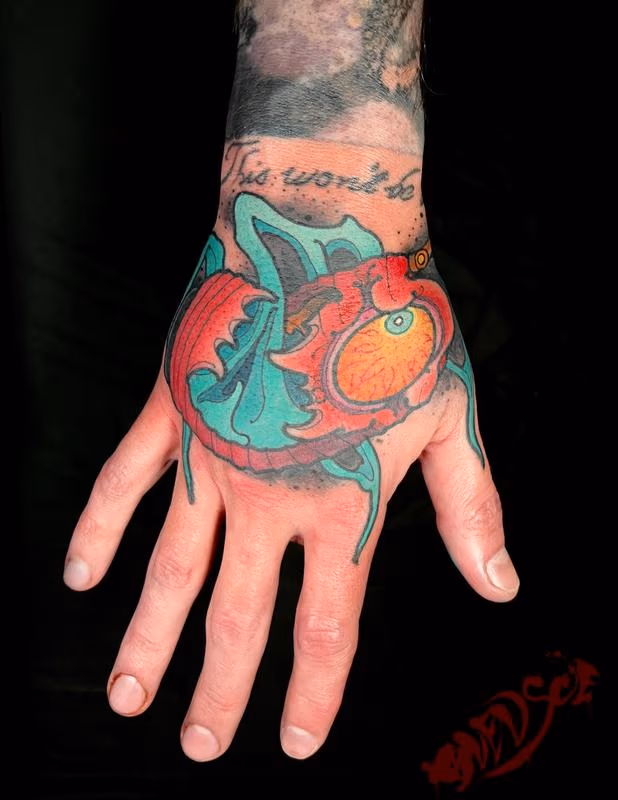 Chochin bake or Japanese haunted lantern tattoo