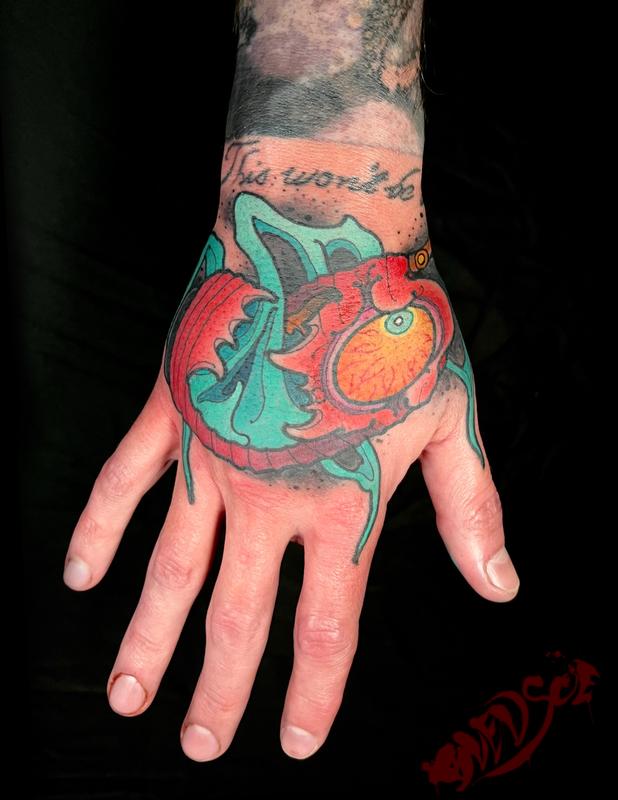 Chochin bake or Japanese haunted lantern tattoo