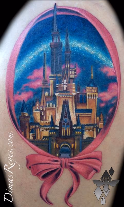 Realistic Color Cinderella Castle