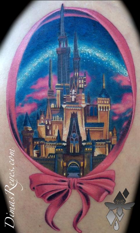 Realistic Color Cinderella Castle