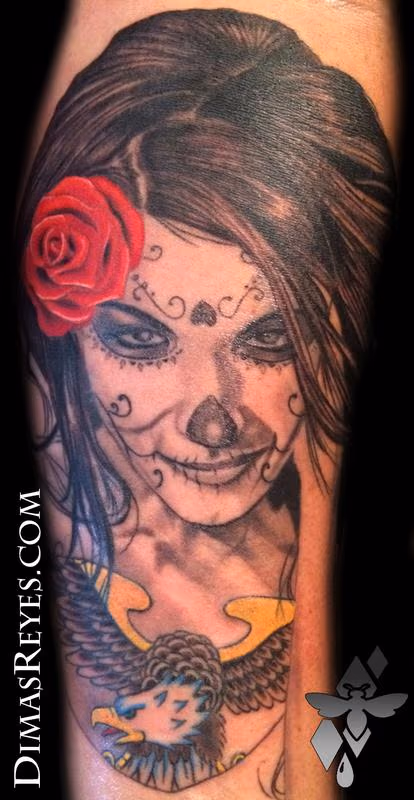 Day of the Dead Girl Tattoo