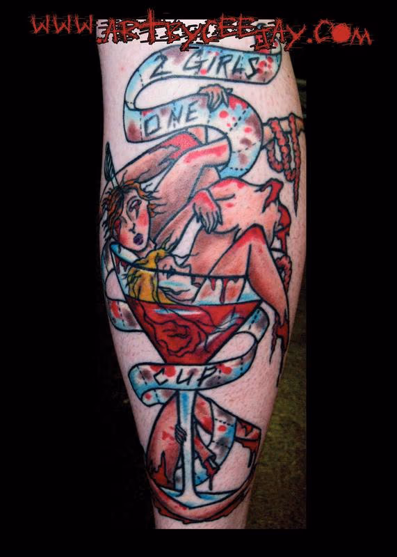 Girls in a Cup Tattoo
