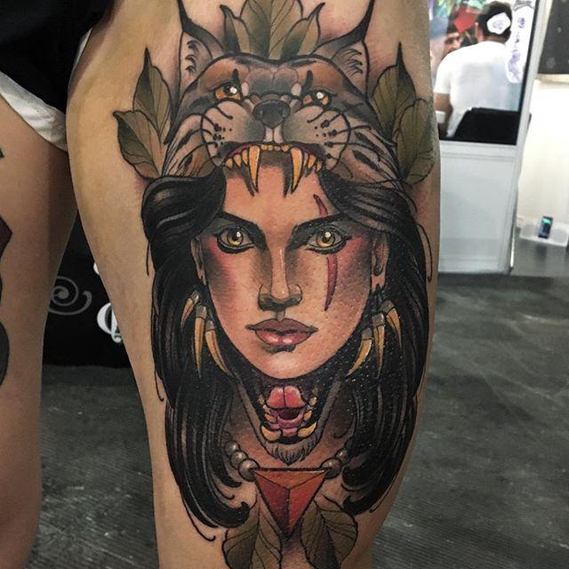 Ladyface tattoo