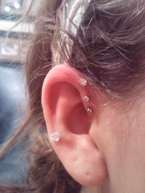 Forward Helix Piercings
