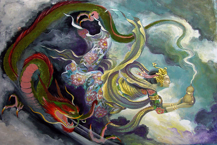 tennin conjuring a dragon