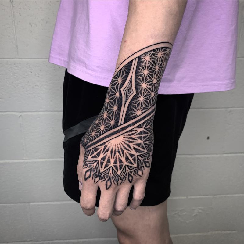 Hand Mandala Tattoo